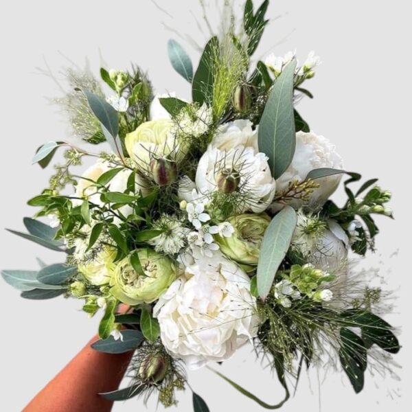 Buchet mireasa alb wild
